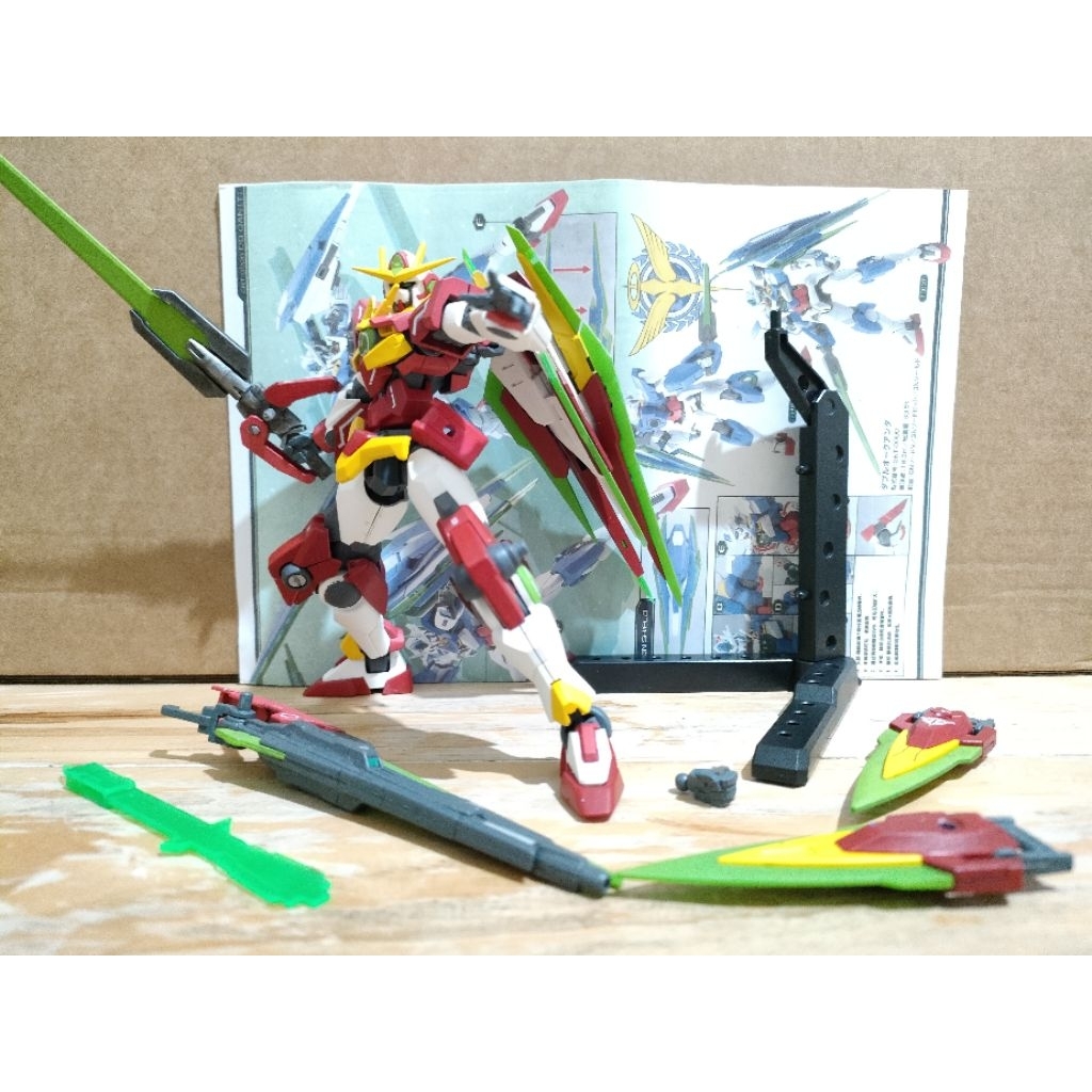 HG 1/144 OOQ Gundam OO-Quanta Fighter Custom Decal & Painted Bonus Stand Base