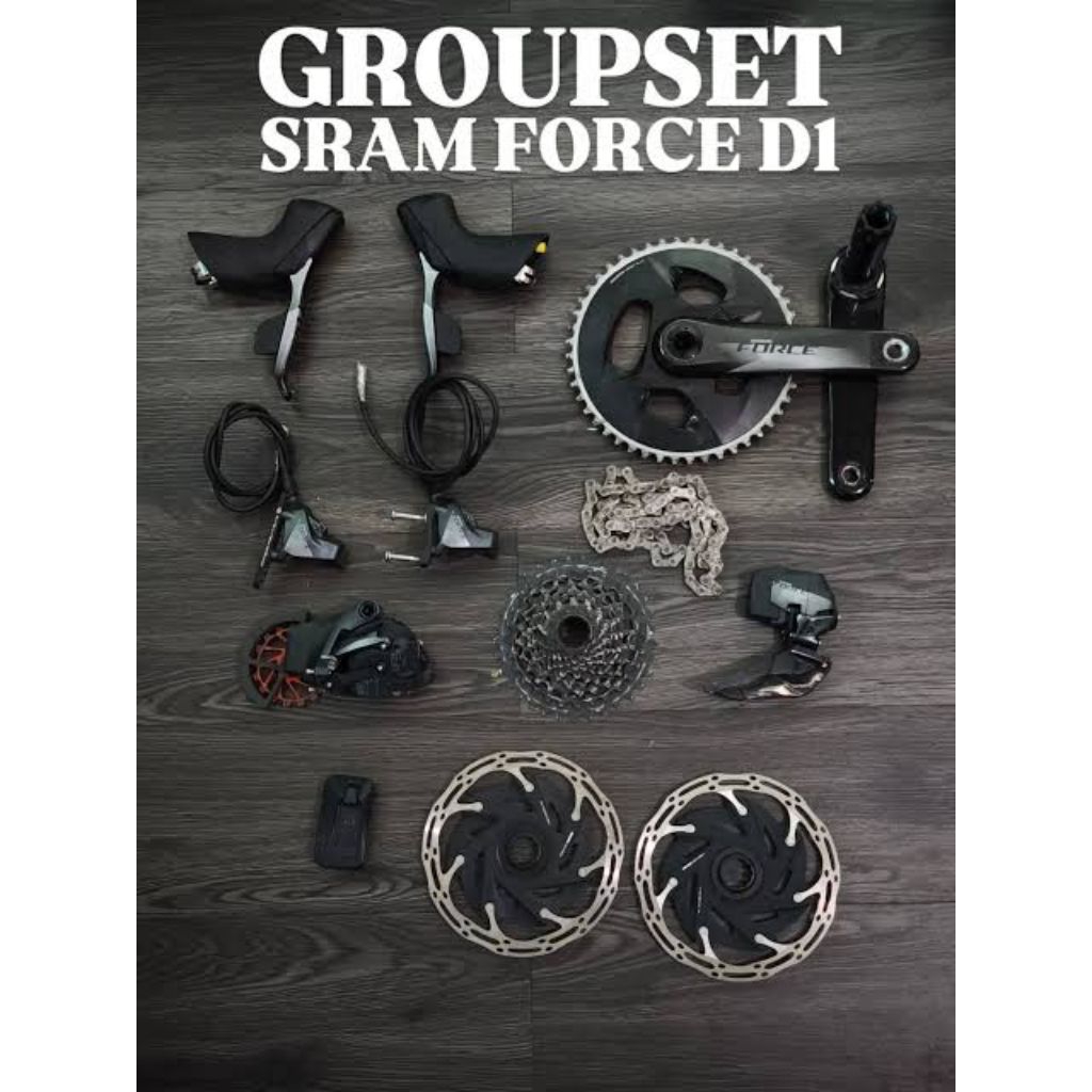 GROUPSET SECOND SRAM FORCE D1 WITH OSPW