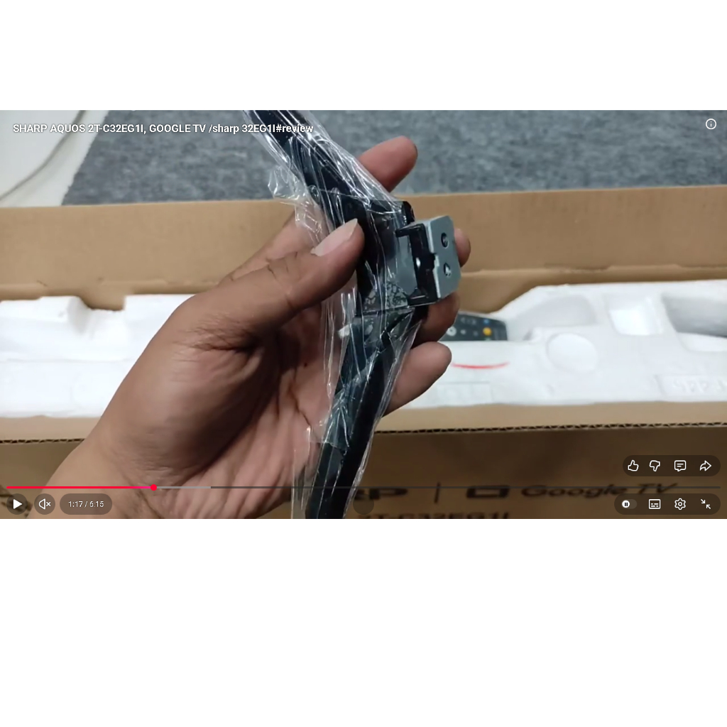 bekas utuh kaki dudukan stand tv sharp 2t-c32eg1i 32 inch google tv smart hd