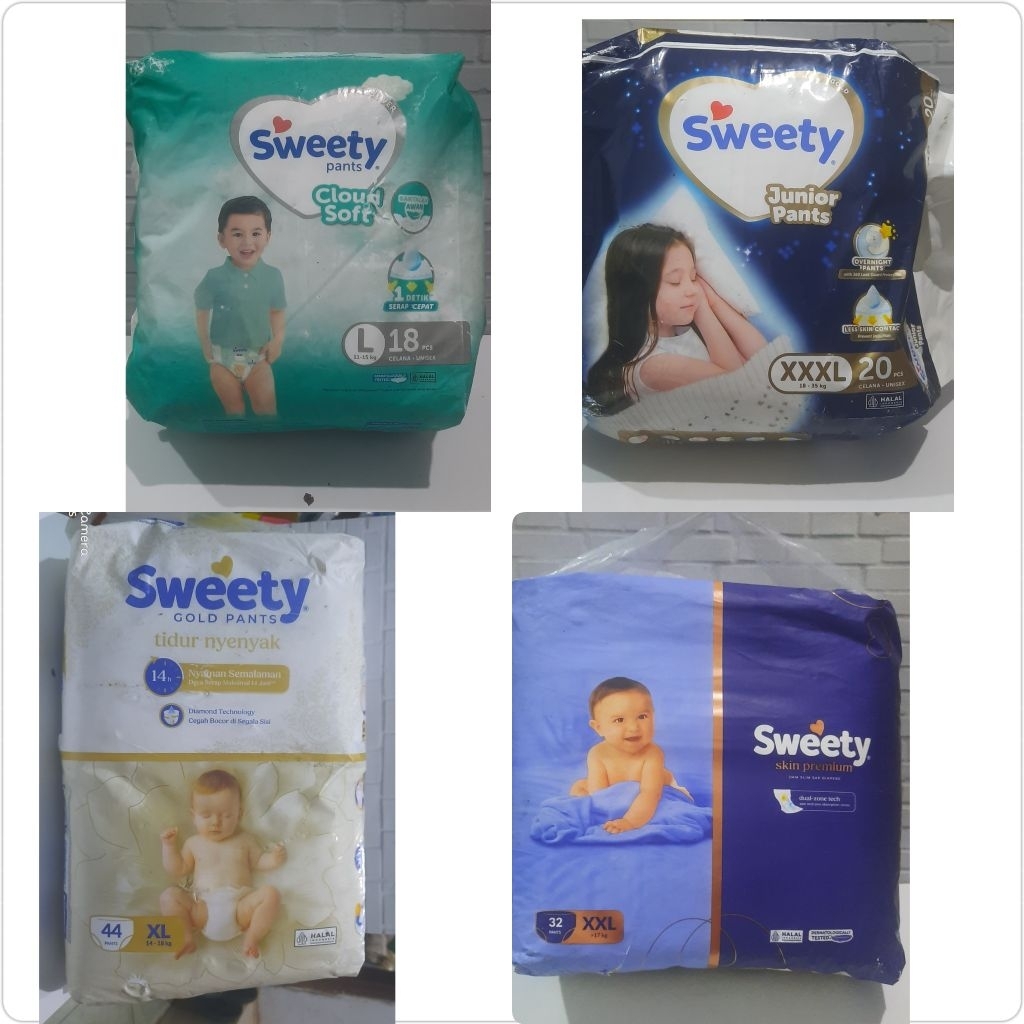 PROMO!!!Pampers Sweety L18/XL44/XXL32/XXXL20