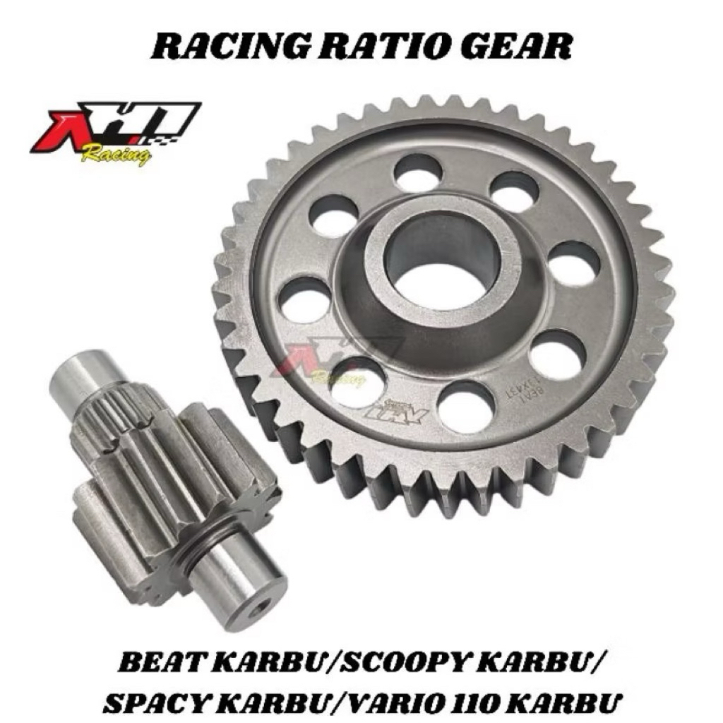 Gear Gigi Rasio Ratio Beat Scoopy Spacy Vario 110 Karbu Beat ESP Fi Stater Halus Beat Street Beat Po