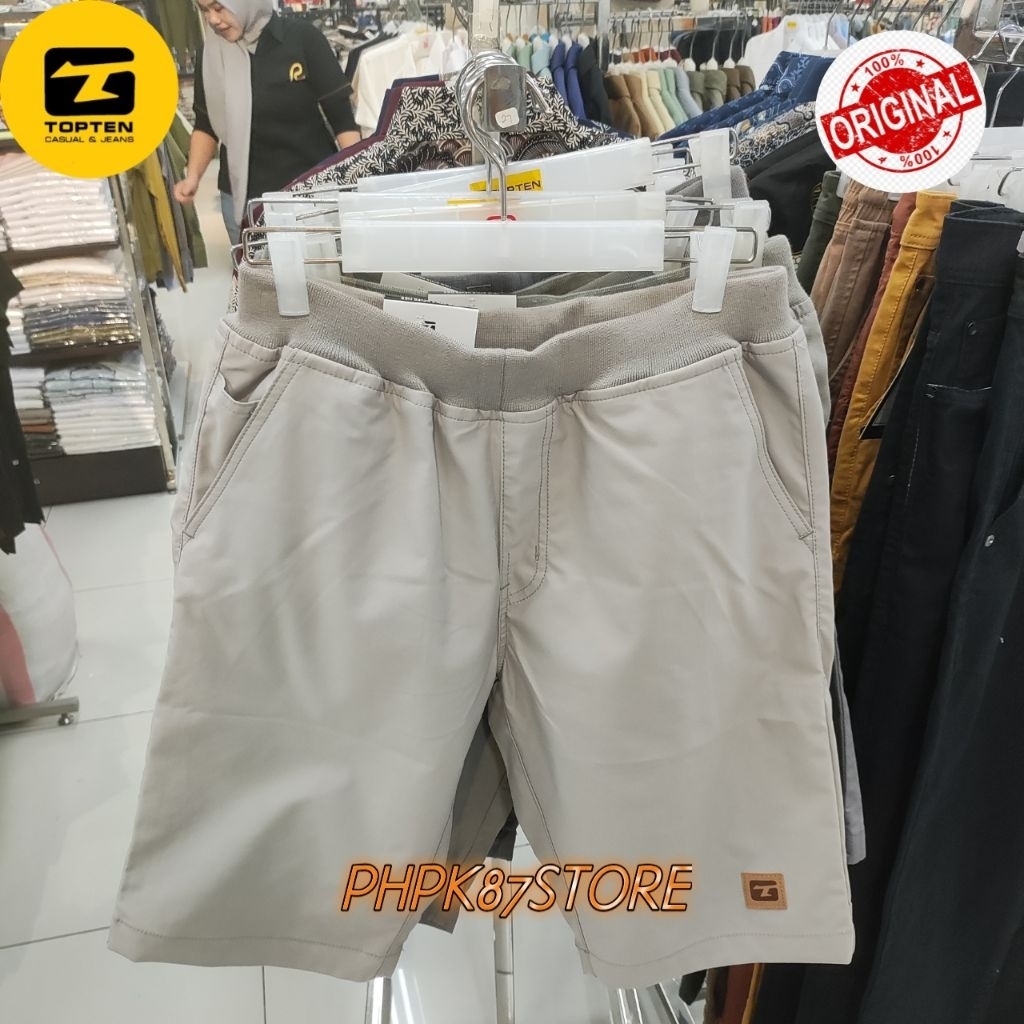 CELANA PENDEK RIB ORIGINAL PRIA TOPTEN
