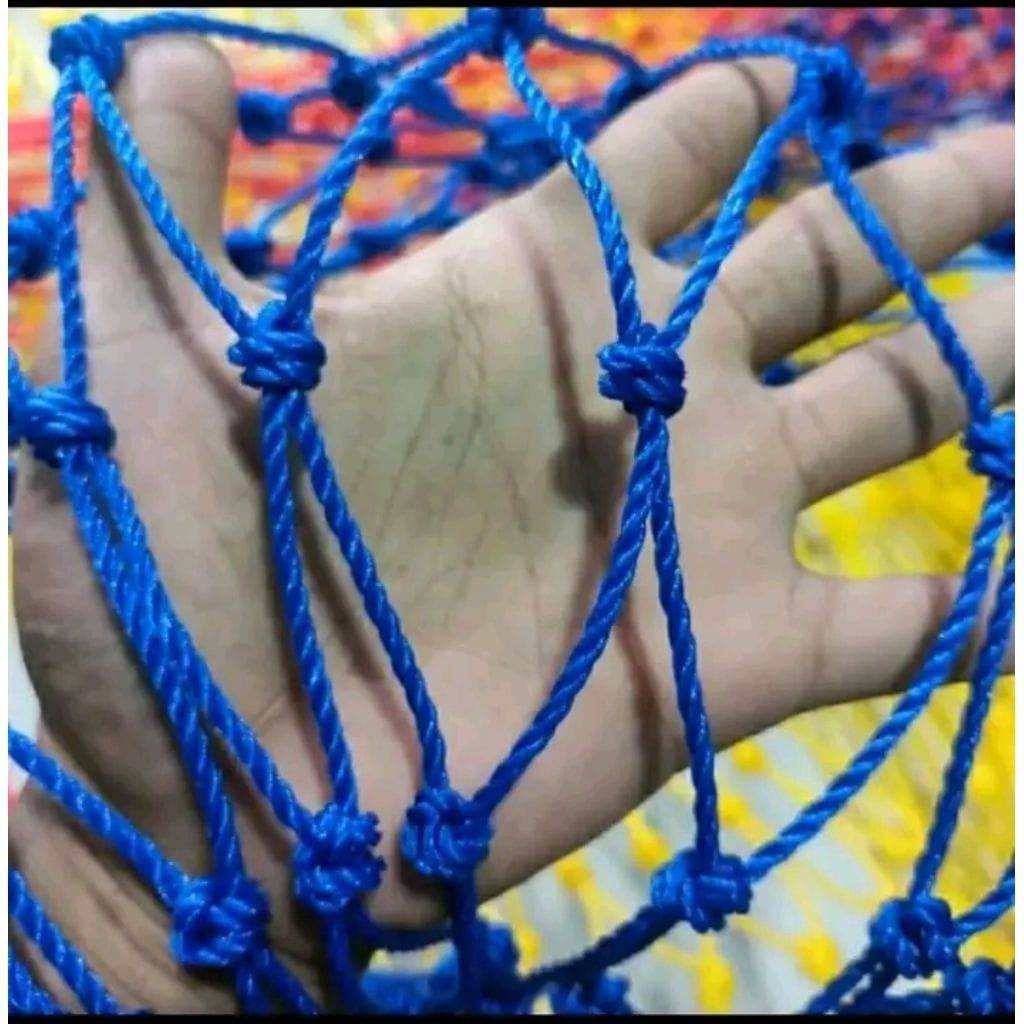 jaring tali pe 3mm, bisa untuk jaring futsal, mini soccer, voly, basket, jaring serbaguna