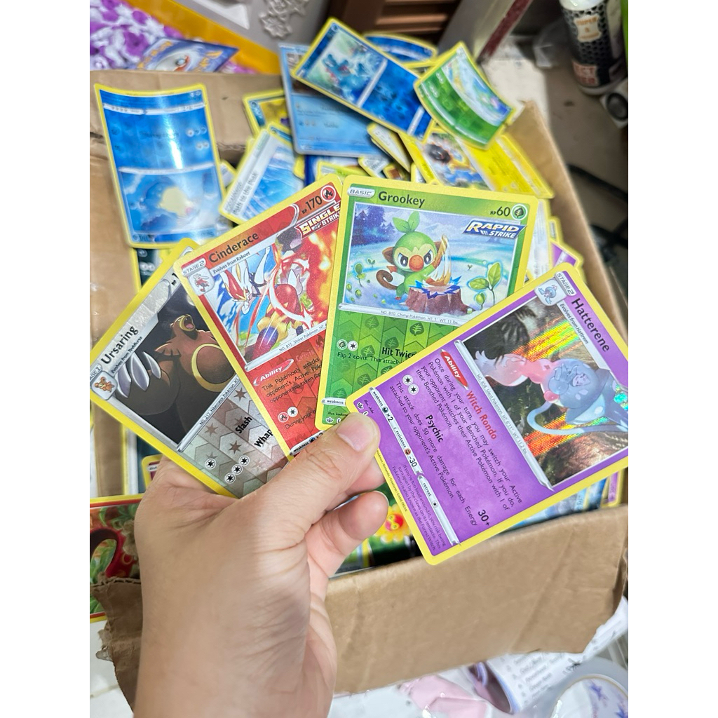 kartu pokemon era sword and shield hologram tcg original