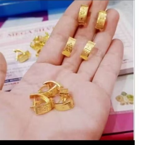 anting clip koin asli awet tahan lama