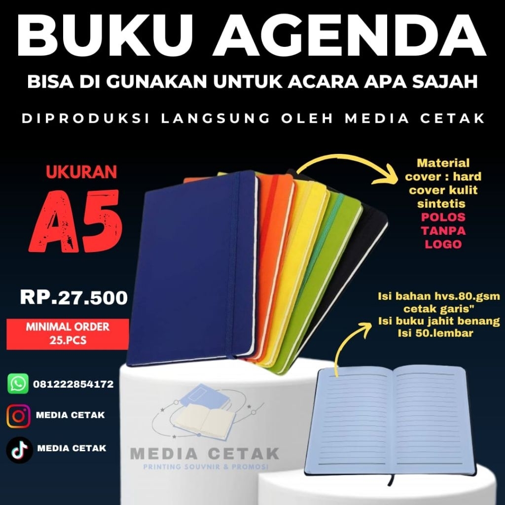 Buku agenda/Buku souvnir/Buku hadiah/Buku agenda A5