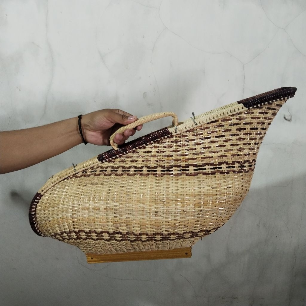 Kiso Ayam Full Rotan Full Vernis premium lentur halus kuat Kepek Ayam Jago Tas Ayam Bangkok