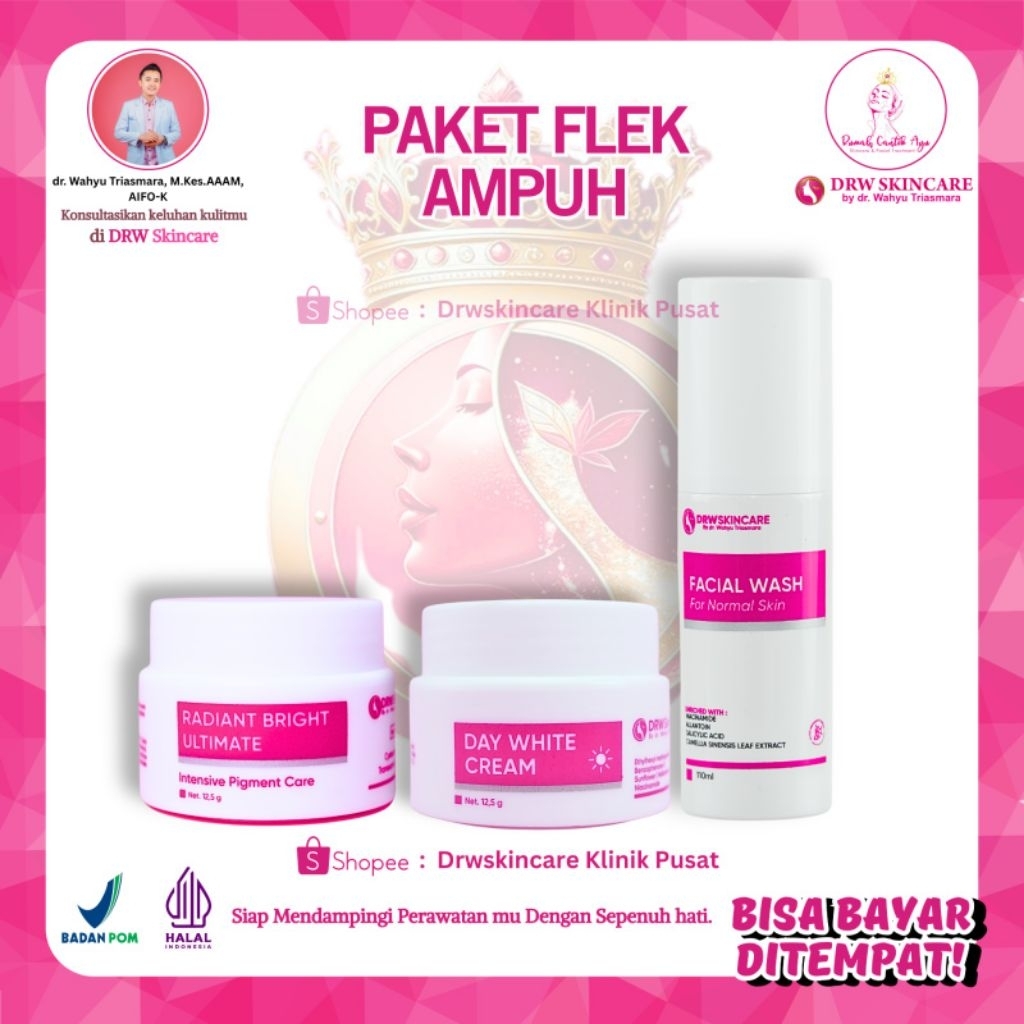 Drw Skincare Paket Flek Ampuh Wajah Normal ORI BPOM [COD OK]