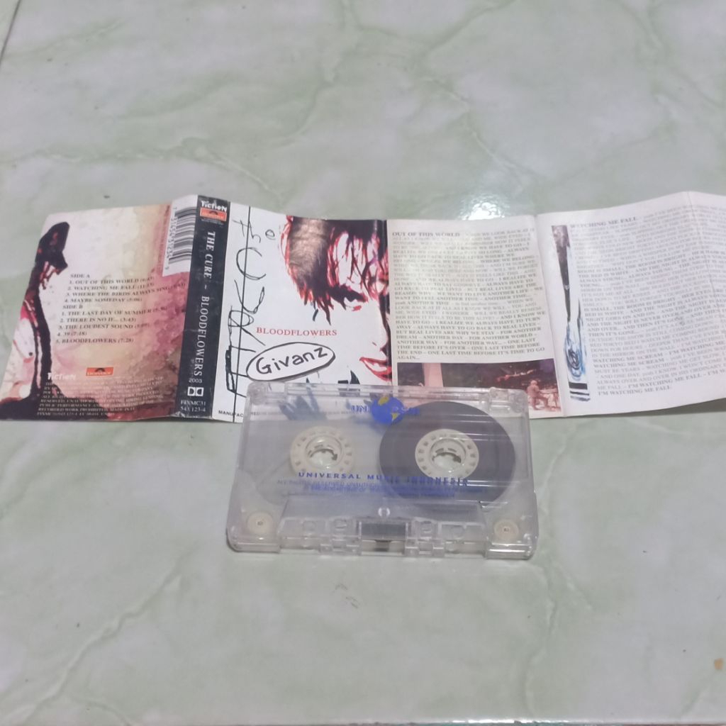 kaset pita the cure - bloodflowers