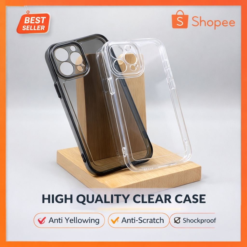 Case Hp Premium Bening Anti Kuning Full Protect Camera - Casing Samsung A06/A70/A18/A71/A55 5G