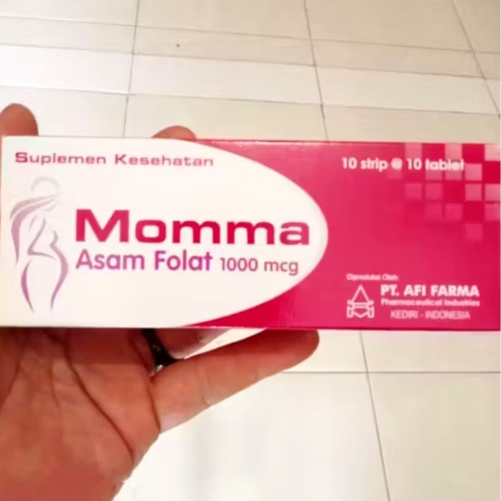 MOMMA ASAM FOLAT 1000 mcg BOX 100 TABLET