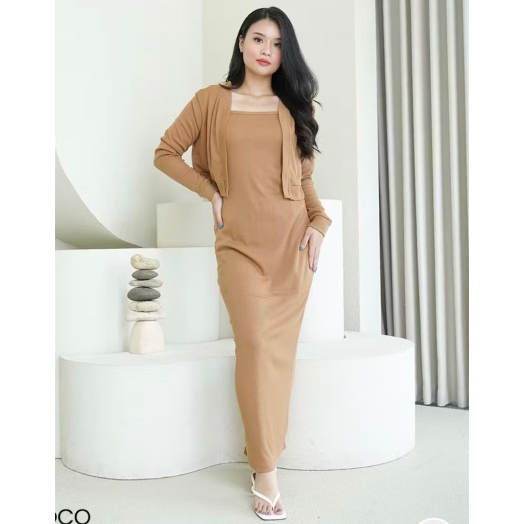 (Preloved) one set dress knit