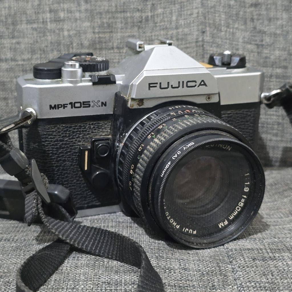 kamera jadul vintage analog fujica mpf105xn with lensa 50mm 1.9 x-fujinon