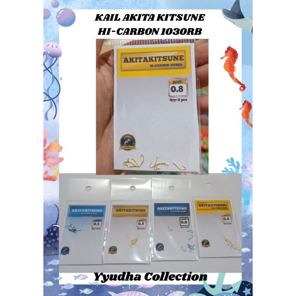 Kail AkitaKitsune 0.5 dan 0.8 Hi-Carbon 1030RB - Tajam & Super Kuat