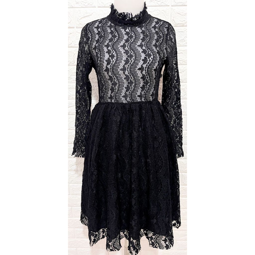 DRESS HITAM KAWAII VICTORIAN STYLE