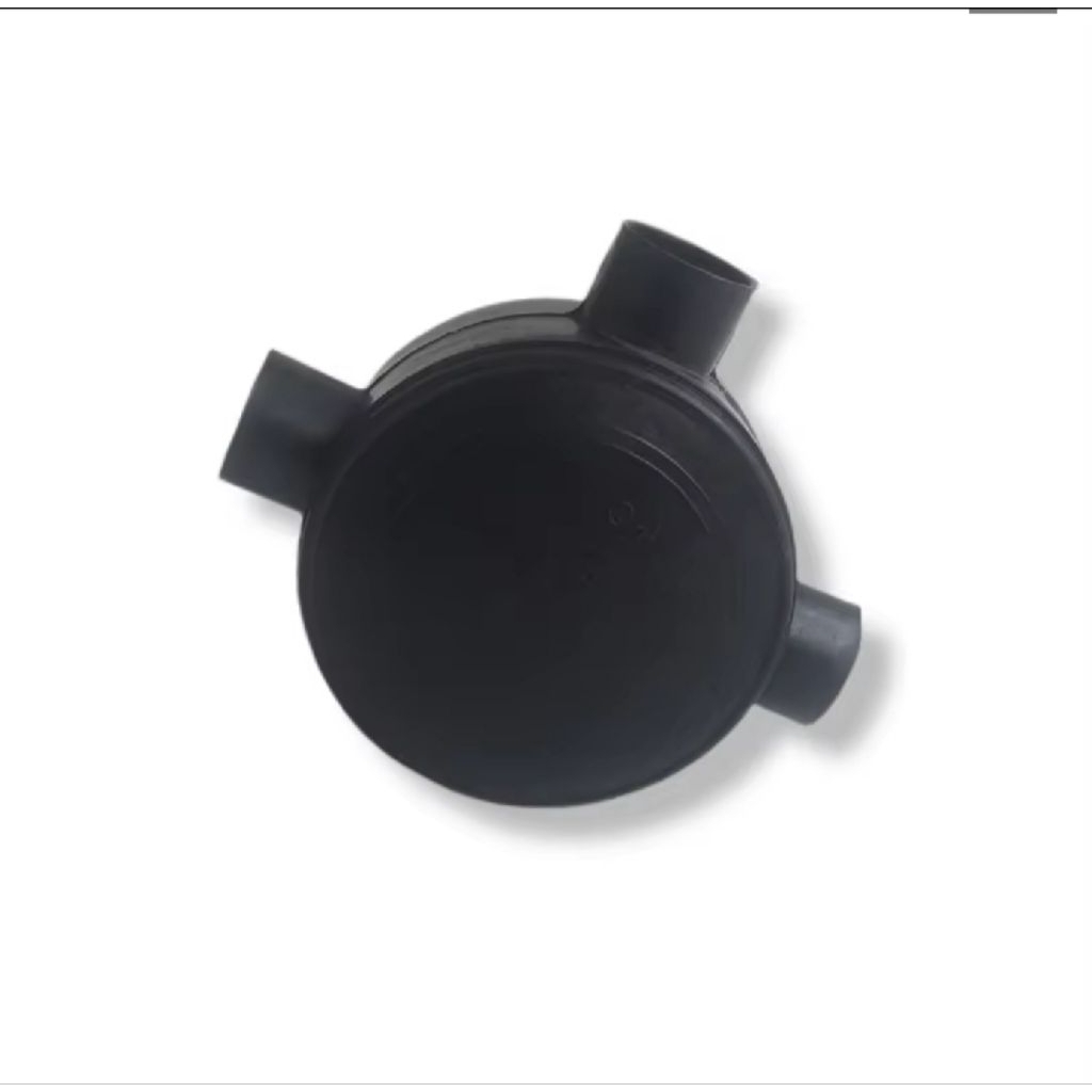 T Dos/Tee dos/T Dus Hitam kotak penyambung kabel listrik cabang 3