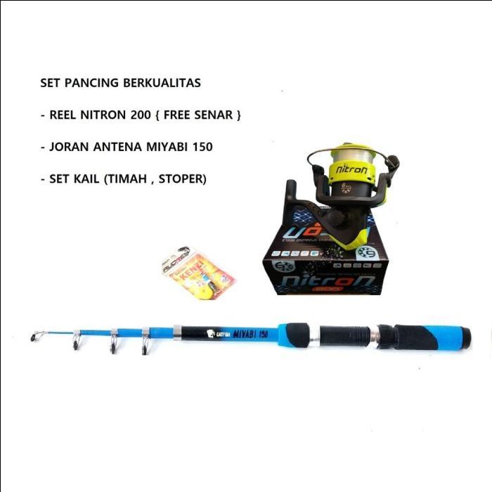 Set Alat Pancing Daido Atau Nitron Dan Joran Antena 150