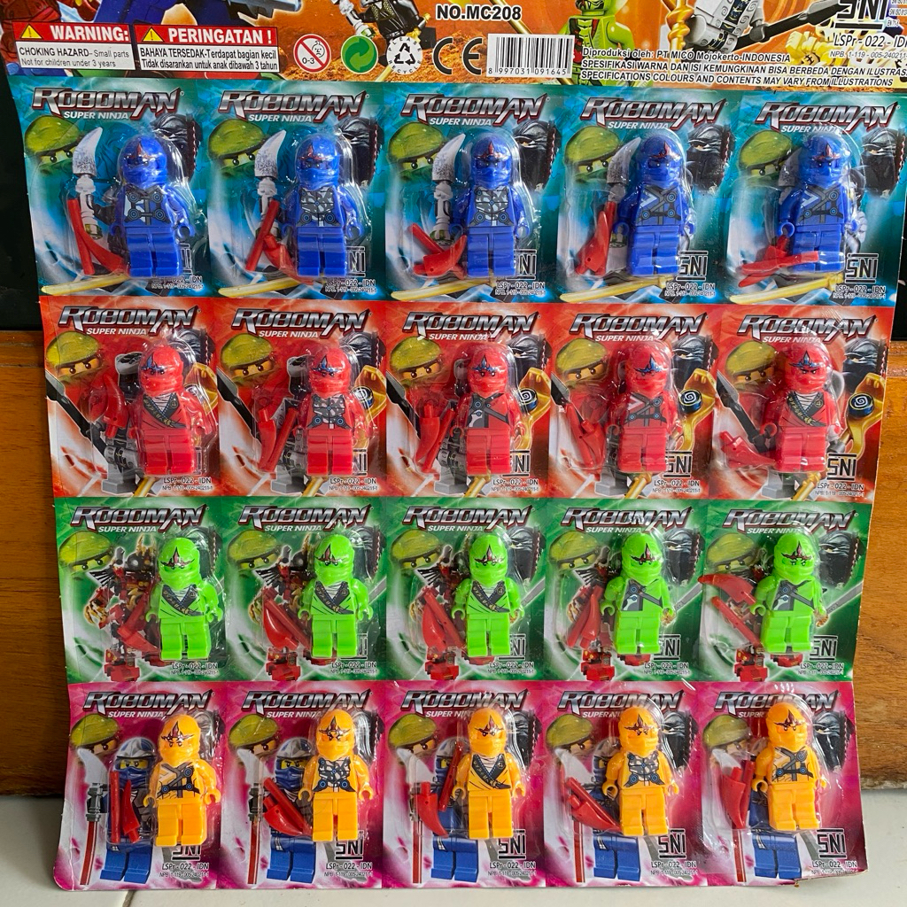 Brick Roboman Ninja no Weapon / Action Figure / Bricks / Mainan Edukasi Anak