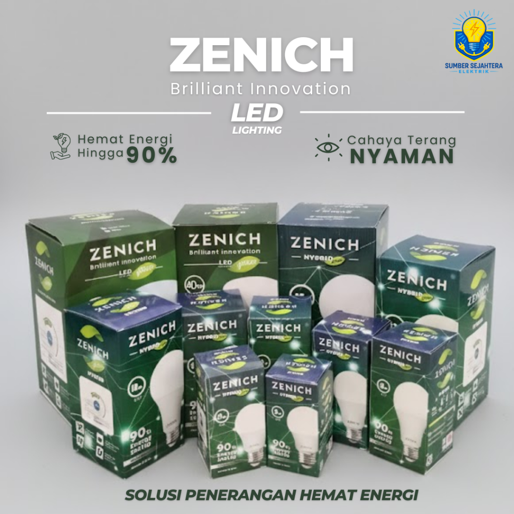 Lampu LED Zenich Hybrid Green / Lampu LED Zenich