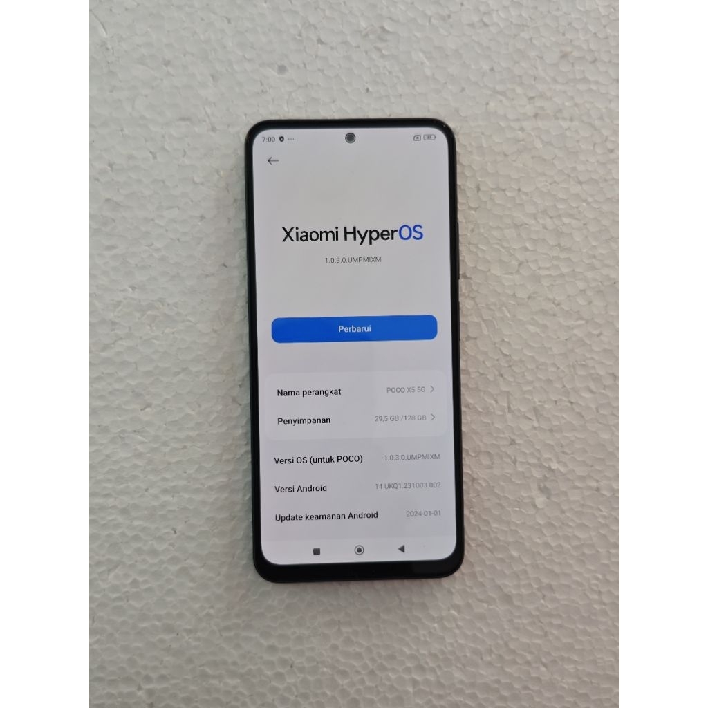 LCD POCO X5 5G Copotan Normal