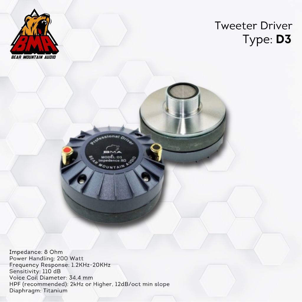 tweeter driver BMA D3 | BMA original