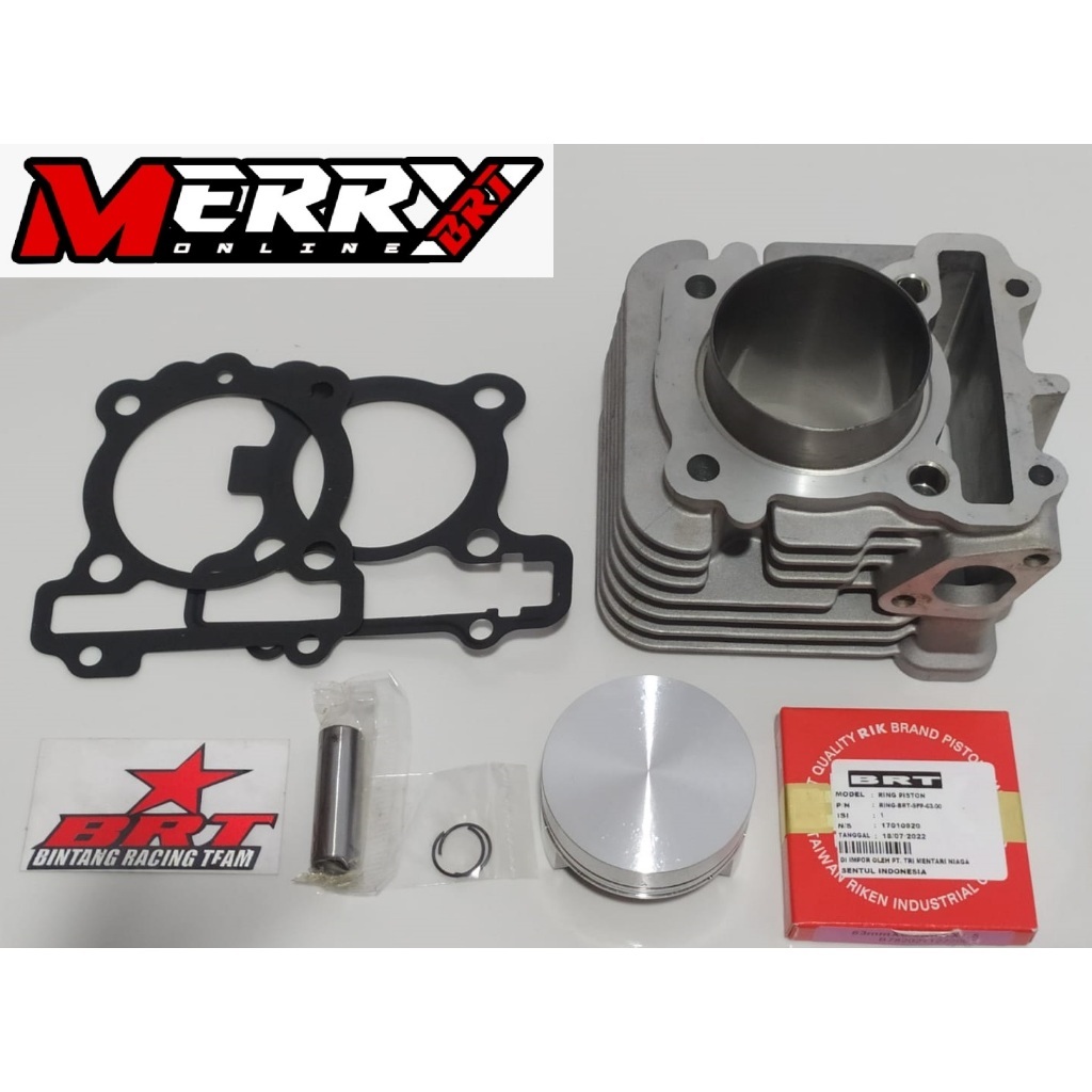 Paket Bore Up BRT Mio J / X Ride / Fino / Jupiter Z1 Blok Piston 53.40mm 58.50mm