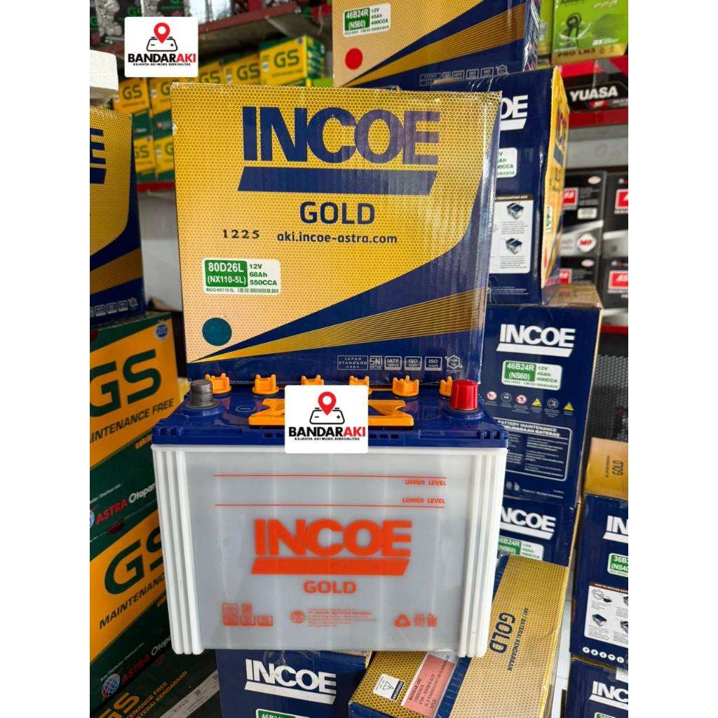 AKI INCOE 80D26L / NX110-5L JAMINAN 100% ORIGINAL