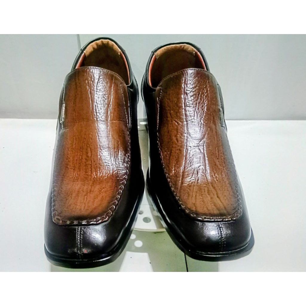 Bonia - Sepatu Pria Elegan Trend Keren Kekinian Formal Kulit Import Original