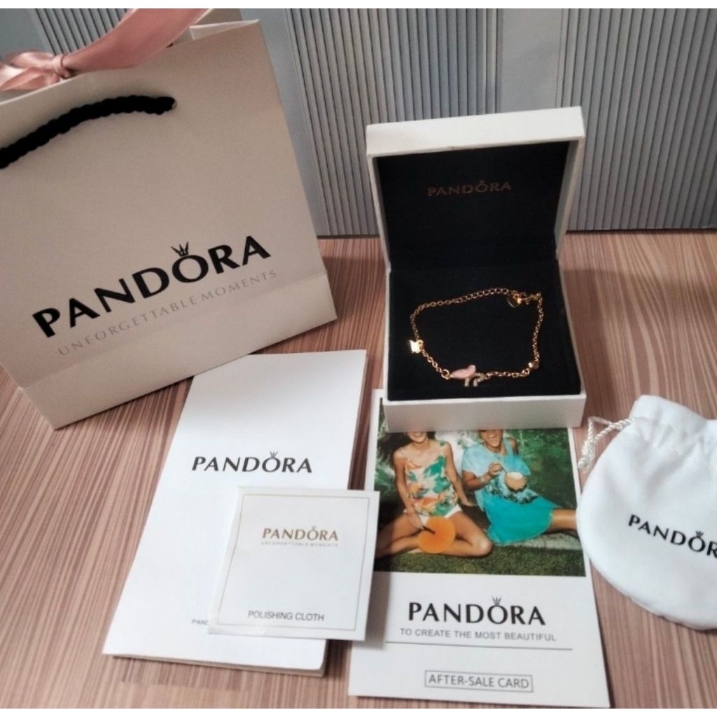 gelang butterfly pandora wanita