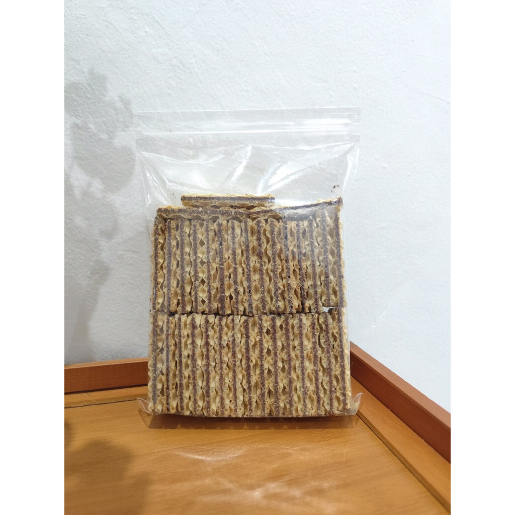 WAFFLE COKLAT NISSIN ROTI/CEMILAN/MAKANAN/JAJANAN LEBARAN