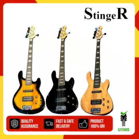 Guitar Bass Stinger SJB750 Jazz Bass Gitar Stinger Bass SJB 750 5String