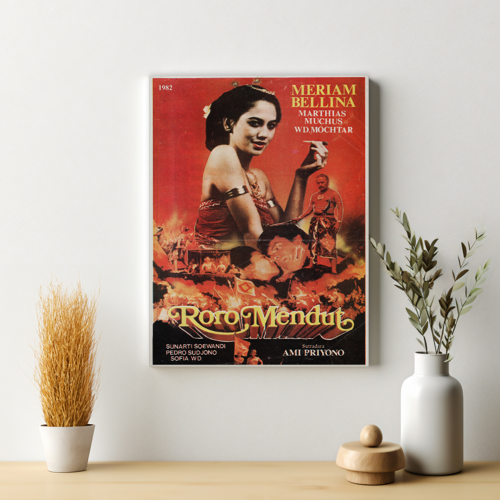 Poster Film Roro Mendut 1982 Dekorasi Jadul Retro Hiasan Dinding