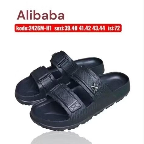 Sandal Pria Alibaba Dual Strap