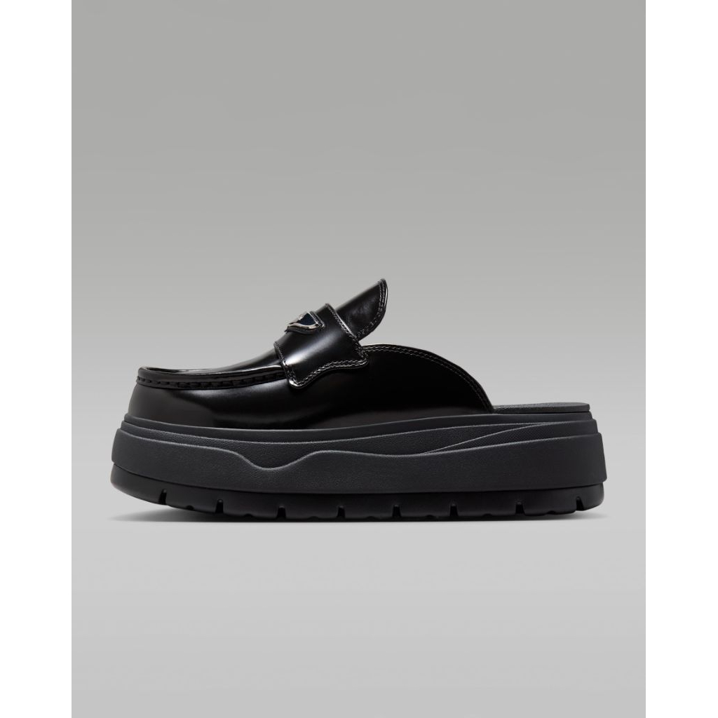Nike Air Jordan Mule Sneakers W Black Metallic Silver Original