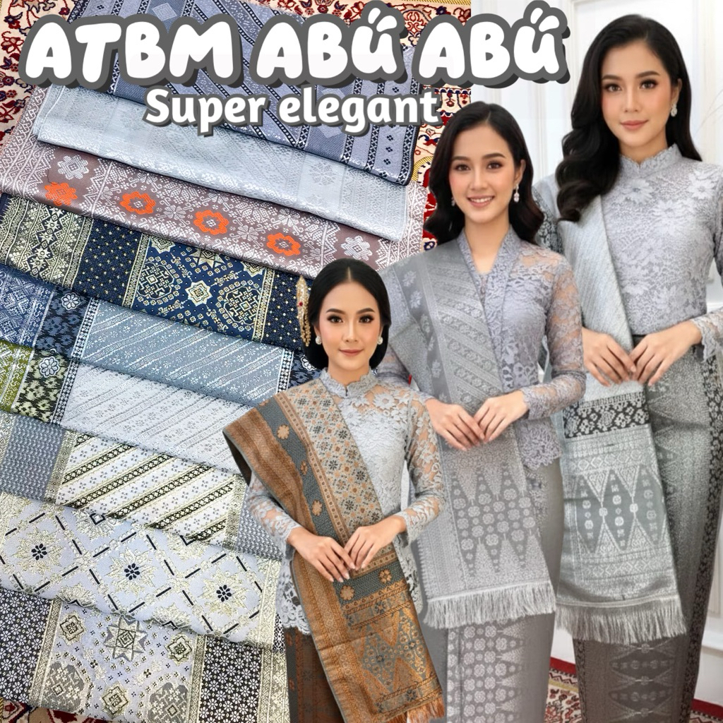 ATBM ( SONGKET MESIN )  ABU ABU TERBARU