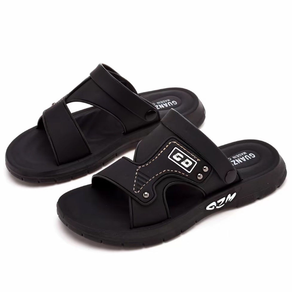 Sandal Pria Kulit Size 36-45 Sendal Cowok Laki Laki Slide Anak Dewasa Selop Premium Bergaransi G-04