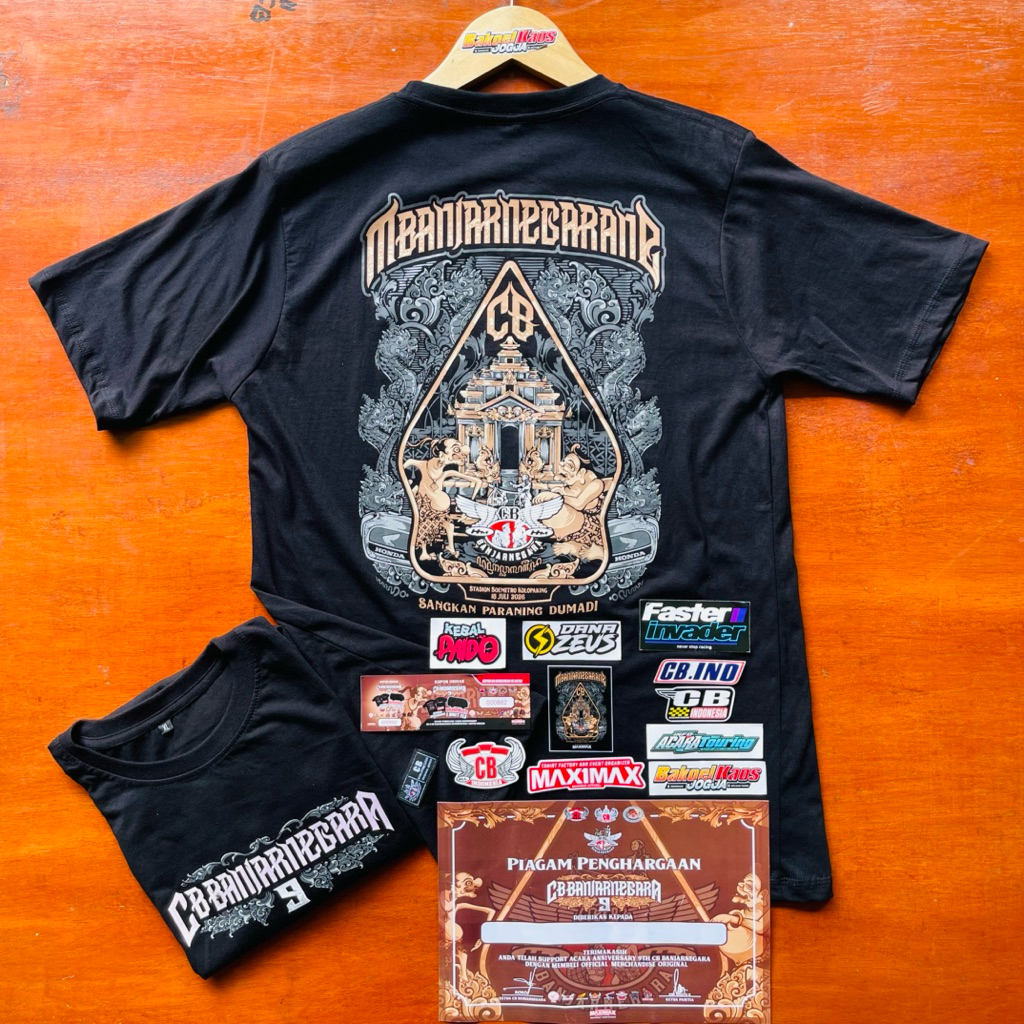 KAOS ORIGINAL CB BANJARNEGARA TAHUN 2026 ANNIVERSARY KE 9 FREE STIKER 10
