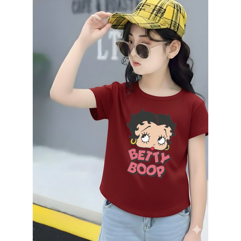 KAOS BOCAH kaos oval oversize anak perempuan spandek oval betty