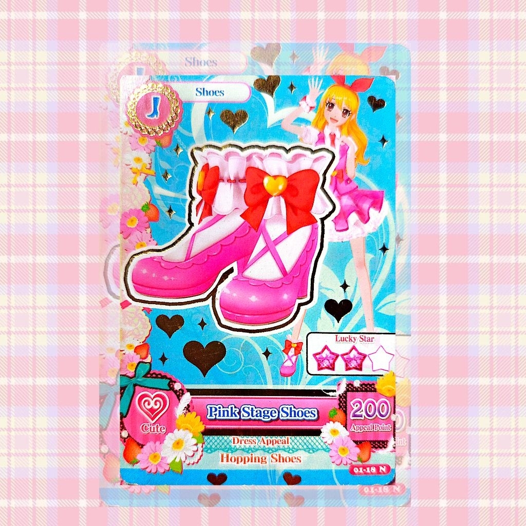 Kartu Aikatsu Normal Card Ichigo Hoshimiya Pink Stage Shoes [IND VER]