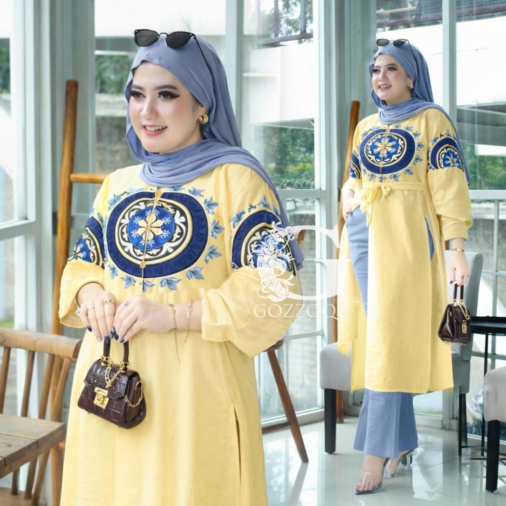 YASMIN STELAN TUNIK by GOZZO cek stock