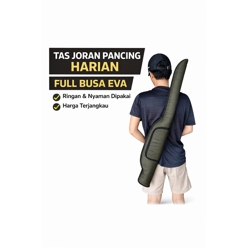 Sarung Joran Pancing Tebal Full EVA – Tas Pancing Simpel Kuat