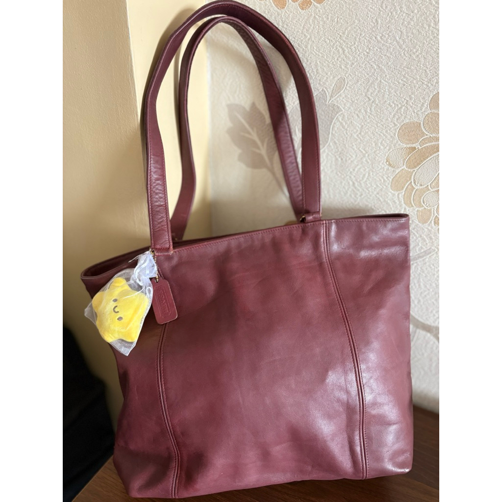tas Coach kulit tunggal vintage