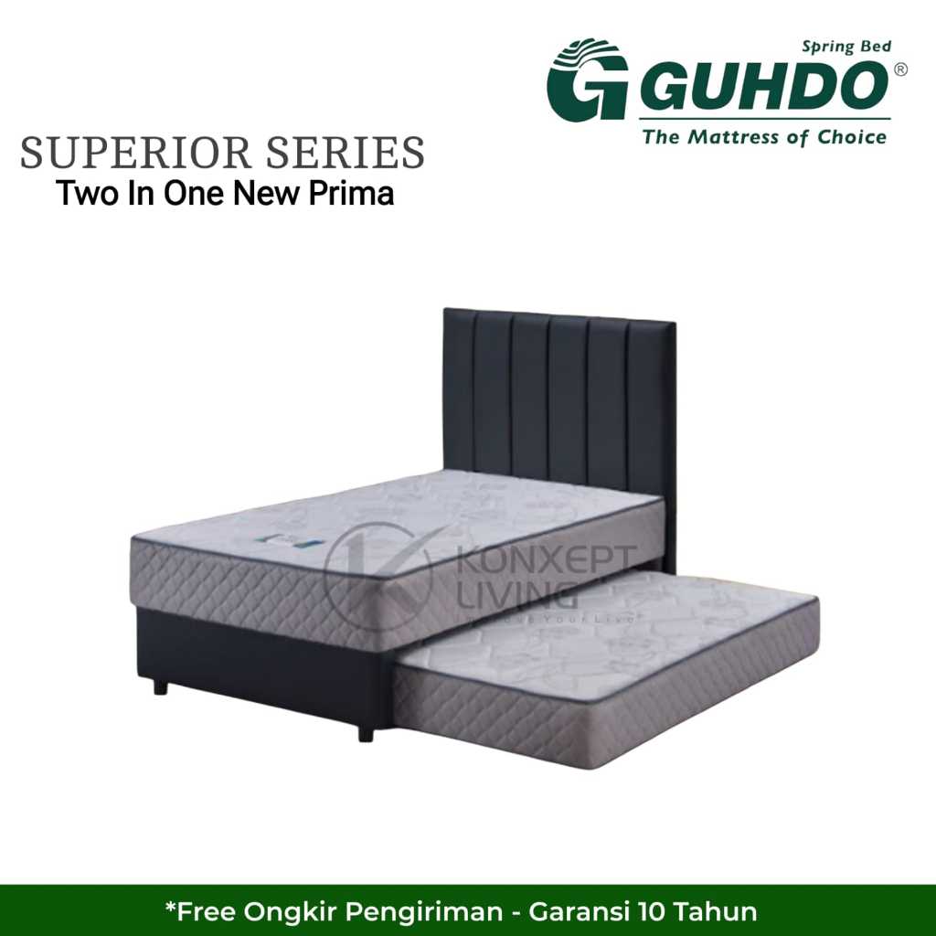 Guhdo Springbed 2 in 1 Superior Series New Prima Ukuran 90x200 100x200 120x200 140x200 160x200 180x2