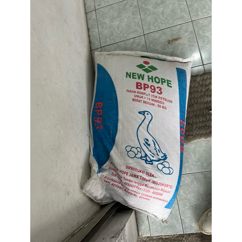 50Kg New Hope Bp 93 Pakan Bebek Petelur Newhope Bp93 Pakan Itik petelur