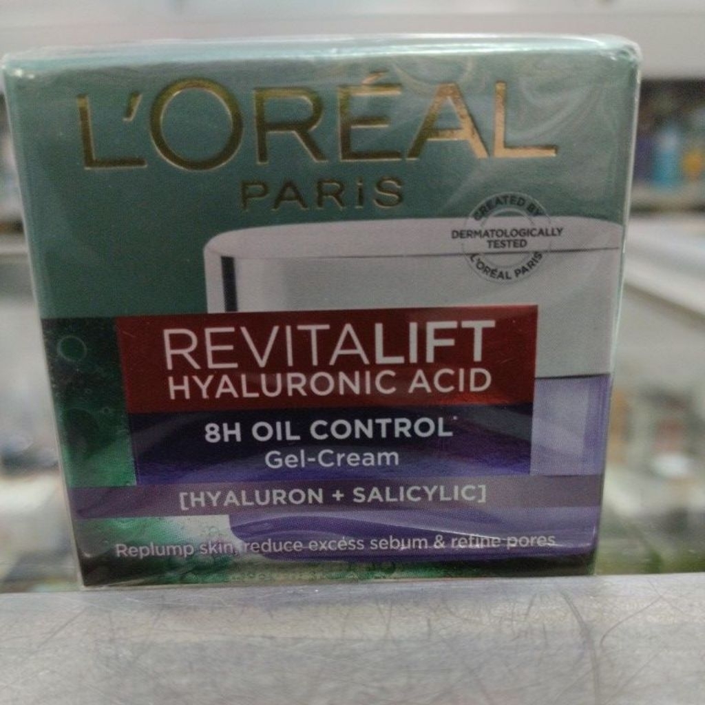 LOREAL PARIS REVITALIFT HYALURONIC ACID ,8H OIL CONTROL ,GEL CREAM ,,NETTO 15ML