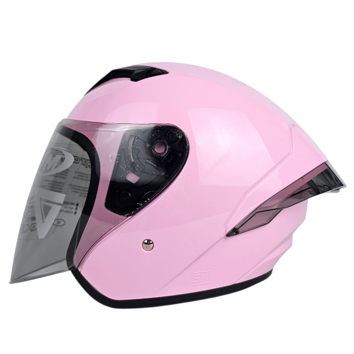 HELM GM G2 SOLID | G-2 SINGLE VISOR WARNA PINK SNI ORIGINAL-HELM HALFFACE