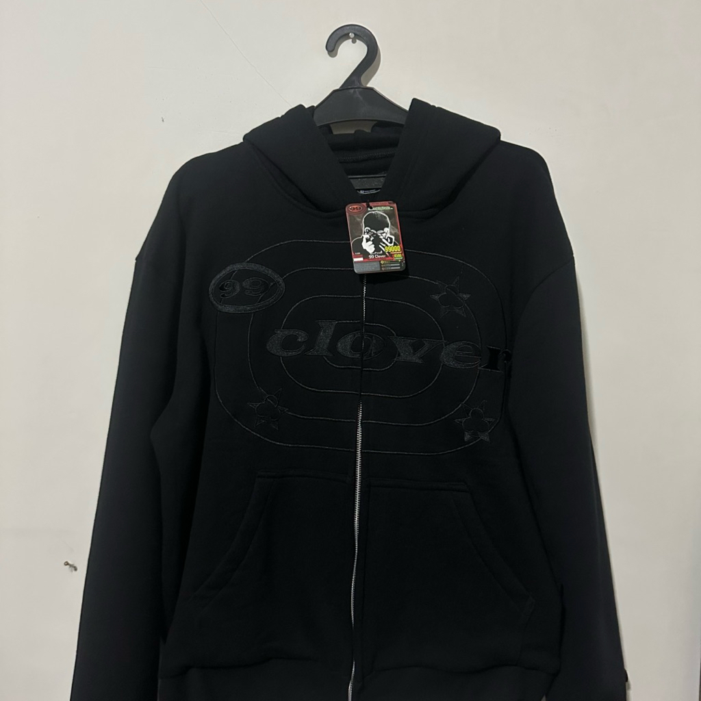 99 Clover “EASY ZIP-UP BLACK