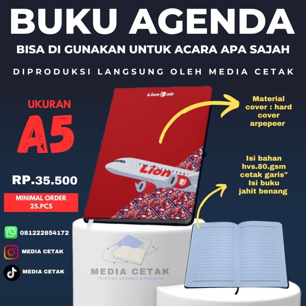 Buku agenda custom/Buku agenda A5