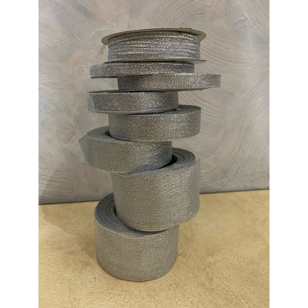 Pita silver glitter / pita silver gliter / pita perak