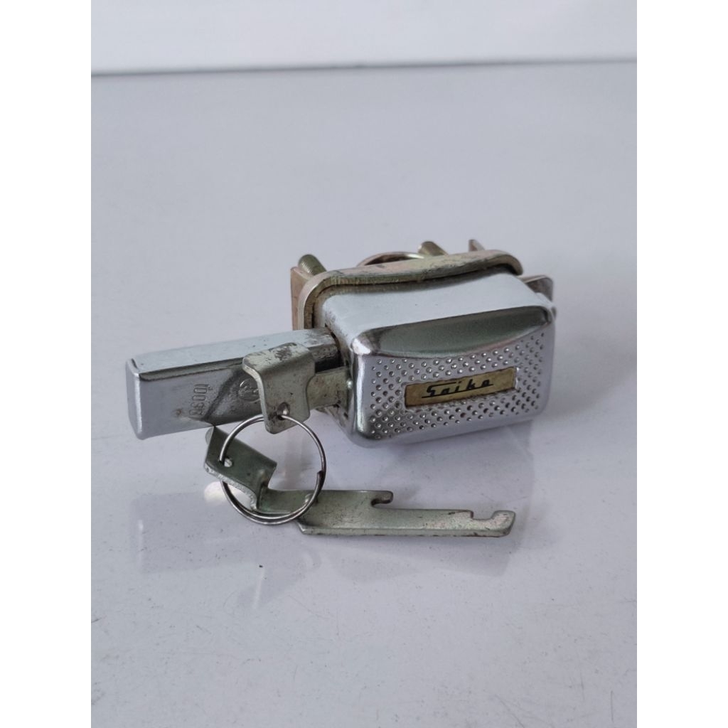 Kunci pengaman sepeda kunci gembok vintage saiko made in Japan NOS part sepeda lawas antik roadbike 